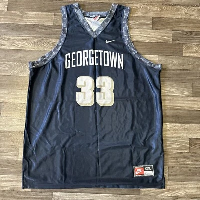 Camiseta deportiva vintage Nike Georgetown Hoyas Patrick Ewing para hombre XL hecha en EE. UU. #33 Foto 1 de 4