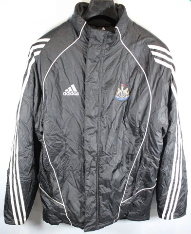 Men's Adidas New Castle United Jacket Coat Soccer Football Size 95 Medium 504414 Cover