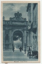 Cartolina ANTICA - MARSALA - PORTA NUOVA - ANIMATA