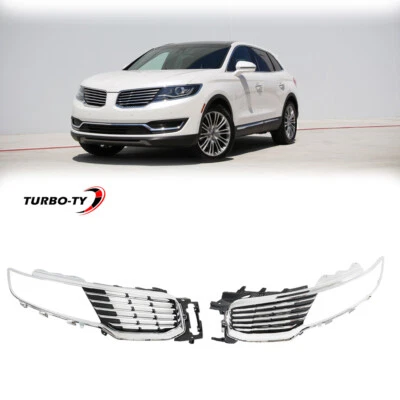 For Lincoln MKX 2016-2018 Front Upper Grille Chrome Left Right Grill FO1200596 Foto 1 de 4