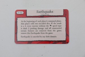 Earthquake D-021 Mage Knight Dark Riders SPELL CARD