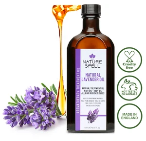 Aceite de lavanda puro Nature Spell para crecimiento del cabello, pérdida de cabello y piel sana - 150 ml - Imagen 1 de 10