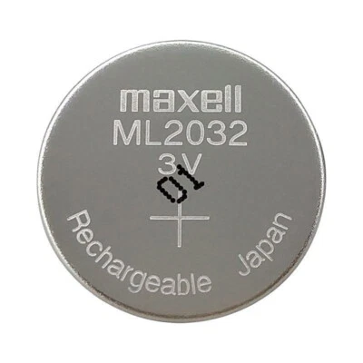 5X 65mAh 3V ML2032 2032 Rechargeable Battery For Electronics Backup Calculators - Image 1 of 4