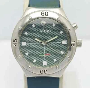 Carbo Quartz Green Dial Vintage Men’s Watch FZN371KS4 - Picture 1 of 8