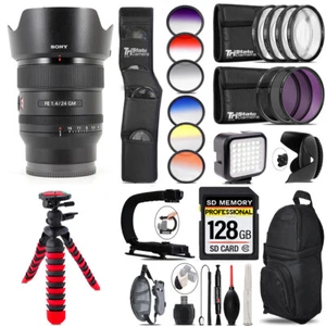 Sony FE 24mm f/1.4 GM Lens + LED Light -128GB Kit Bundle - Picture 1 of 9