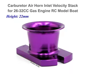 Carburetor Air Horn Inlet Velocity Stack for 26CC-32CC Gas Engine RC Model Boat - Picture 1 of 6