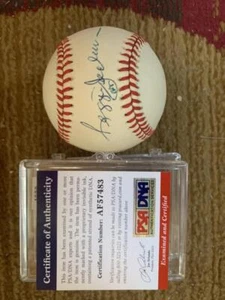 Reggie Jackson Dennis Eckersley Signed Autograph Auto Rawlings Ball MLB PSA/DNA - Picture 1 of 4
