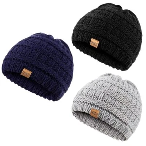 Baby Kids Winter Warm Hats Infant Toddler Children Beanie Knit Cap Girls Boys - Picture 1 of 6