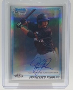 2010 Bowman Chrome Prospects Refractor /500 Francisco Peguero #BCP189 Auto