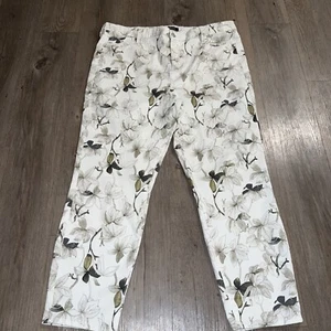 Buffalo David Bitton Jeans Womens Floral Denim Pants Havana High Rise size 16/36 - Picture 1 of 7