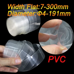 Clear Pvc Heat Shrink Tubing Tube Wrap Sleeve Widths 7-300mm Battery Wrap Sleeve - Picture 1 of 13