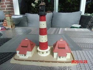 Kibri 37300, Leuchtturm Westerheversand mit 2 Nebengebäuden, Spur N - Bild 1 von 7