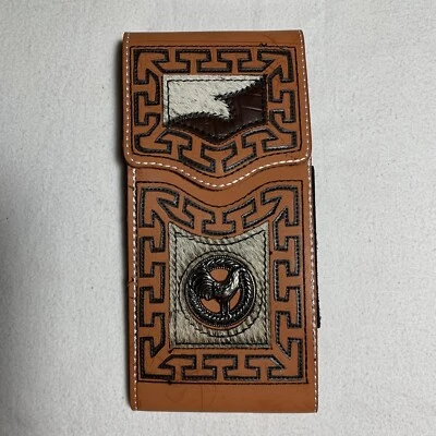  FUNDA DE CUERO OCCIDENTAL PARA TELÉFONO CELULAR, FUNDA VAQUERA DE CUERO VAQUERO RODEO FUNDA PARA TELÉFONO Foto 1 de 4