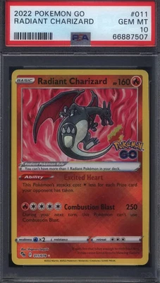 2022 Pokemon Go Radiant Charizard #011 PSA 10 - Image 1 of 2
