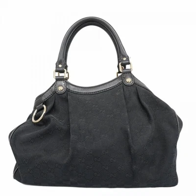 Gucci GG Canvas Sukey Handbag 211944 Black Champagne Women's GZl1di2u - Image 1 of 4