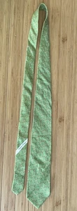 Salvatore Ferragamo Designer Silk Tie Green Poodle Circus Tricks Handmade Italy - Picture 1 of 9