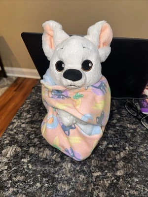 Disney Babies Bolt Plush Puppy Dog Swaddle Lovey Stuffed Toy Mittens 12” - Image 1 of 4
