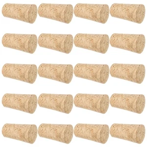  Tapón de botella de vino de corchos de madera de 20 piezas tapones de corcho cónicos para copa de vino cerveza - Imagen 1 de 12