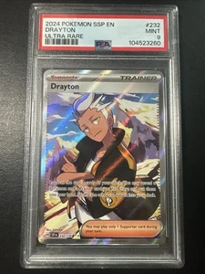 Pokemon Karte - Drayton Full Art - 232/191 - Scarlet & Violet SSP - 2024 - PSA 9 - Bild 1 von 2