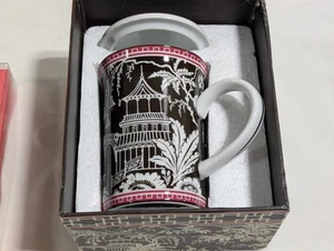 Tazza da tè caffè Vera Bradley Imperial Toile con coperchio Barnes e Noble - Foto 1 di 7