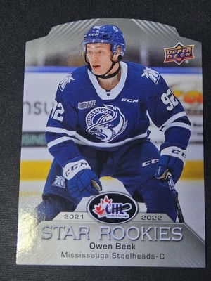 22-23 UD CHL Owen Beck Die Cut Star Rookies 🚨🚨🚨 Montreal Canadiens Prospect  - Image 1 of 2