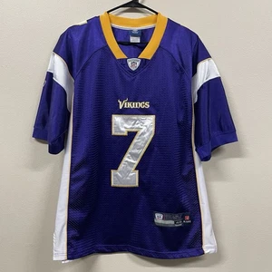 Camiseta de fútbol americano de colección Reebok NFL Minnesota Vikings para hombre 48 M/L Christian Ponder #7 - Imagen 1 de 10