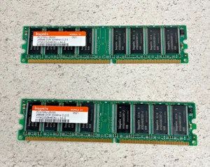 Pack of 2 Hynix PC2700U "56MB DDR 333MHz CL2.5 Memory Module RAM Storage - Picture 1 of 2