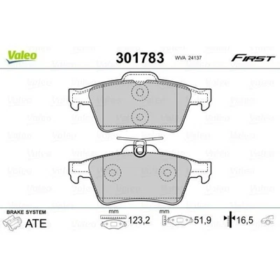 Kit Pastiglie Freno Freno A Disco Valeo 301783 First per Citroën Daimler Ford - Immagine 1 di 4