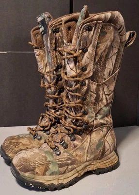 RedHead Woman’s Camo Insulated Water Proof Hard Toe Lace Up Snake Boots Size 6 - Image 1 of 4