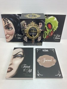 Disney Villains Book Set The Wickedest of Them All 3 Stories & Journal Like new - Picture 1 of 12