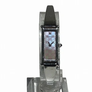 GUCCI GG Bangle Watch 1500L Quartz Pink Shell Dial Watch Watch Free Shipping [Us - Picture 1 of 9