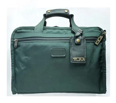 【EUC】Vtg TUMI Viridian Green 🇺🇸USA Made Ballistic Nylon Overnight Carryall Bag - Image 1 of 4