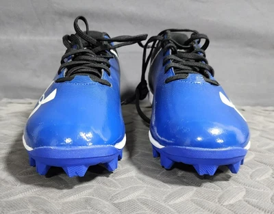 New Under Armour Mens 6.5 UA Leadoff Low RM Baseball Cleats Black Blue - Image 1 of 4