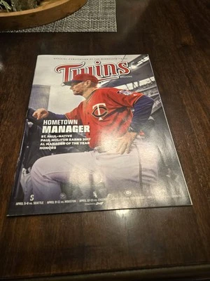 2018 Minnesota Twins Magazine Issue #1 2018 Paul Molitor Cover VG - Image 1 of 2