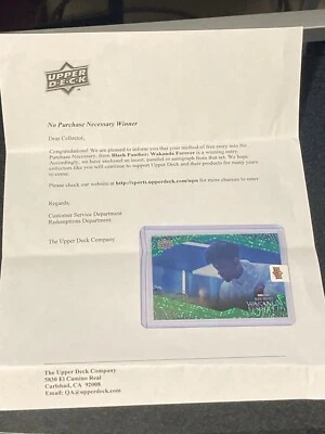 2024 UD Marvel Black Panther Wakanda Forever Green /76 Detector Inspector #21 - Image 1 of 2