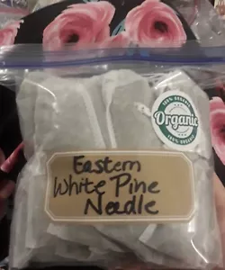 Lot: 30/31 PC Organic Eastern White Pine Needle Tea Bags Fresh Harvest Pack Bag - Picture 1 of 10