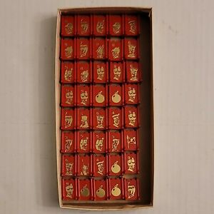 Vintage 1970 Stratego Board Game Replacement Parts 40 Red Playing Pieces