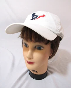 Houston Texans NFL Football Classic Cut Adjustable Strap Back White Hat New - Picture 1 of 7