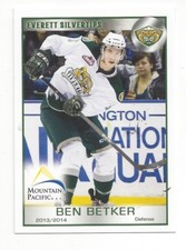 2013-14 Everett Silvertips (WHL) Ben Betker (HC Innsbruck)