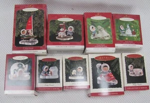 Lot of 9 Hallmark Keepsake Frosty Friends Christmas Ornaments 1993-2001 in Boxes - Picture 1 of 5