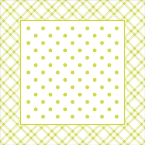 Deckchen Antonia in Lime, Tissue mit Folienbeschichtung, 90x90 mm, 250 St. - Bild 1 von 1