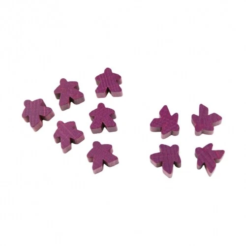 Carcassonne - Meeple - 10er-Set - Wood Purple Foto 1 de 1