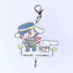 Saichi Sugimoto Cinnamoroll Sanrio Acryl Schlüsselanhänger × Golden Kamuy Joint F/S - Bild 1 von 4