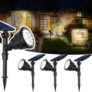 600 LM Solar Spotlights Outdoor for Garden,Ip65 Waterproof Solar Spot Lights Lan - Picture 1 of 12
