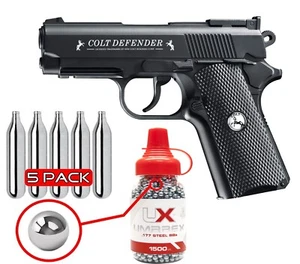 Umarex 1911 Defender Air Pistol .177 Cal w/ BB Jug & CO2 Bundle (2254020) Colt - Picture 1 of 9
