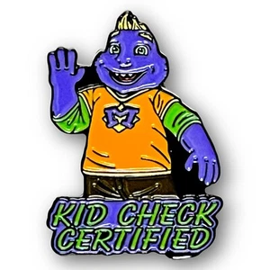 🌟Chuck E Cheese Mr. Prendedor exclusivo de empleado certificado Munch Kid Check🌟 - Imagen 1 de 2