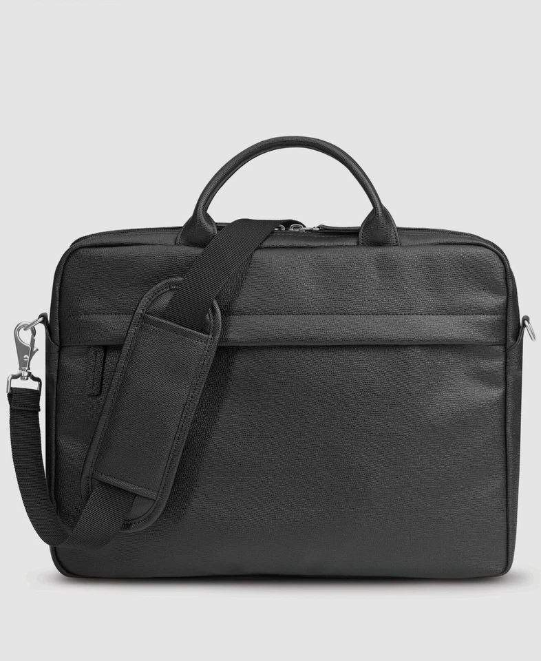 $130 Solo Masculino Preto Trabalho Laptop Transversal Ombro Mensageiro Bolsa O/S - Imagem 1 de 1