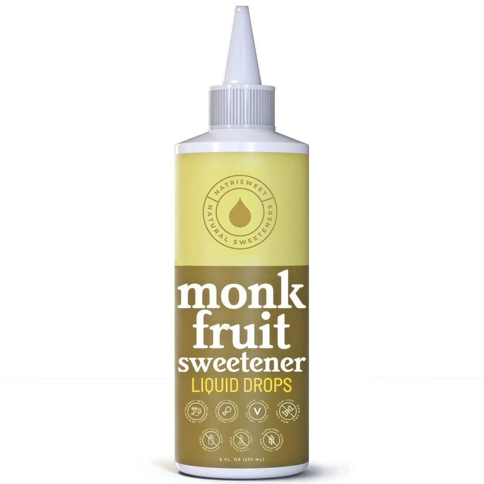 NatriSweet Liquid Monk Fruit Sweetener Drops 8 fl oz, Sugar Substitute 911 Drops - Image 1 of 4