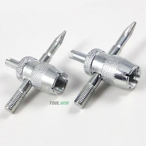 4 Way Tire Valve Stem Core Remover / Installer Heavy Duty Tool QTY 2 - Picture 1 of 7
