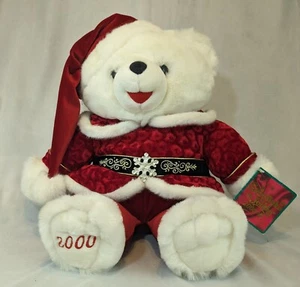 Oso de peluche copo de nieve vintage de peluche de 2000. (Lea el compromiso de felpa) * - Imagen 1 de 3